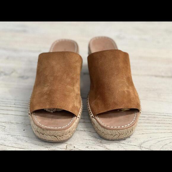 Rag & Bone Viv espadrille Suede Wedge Sandals Size 37.5 USA Size 7.5 - Picture 6 of 12